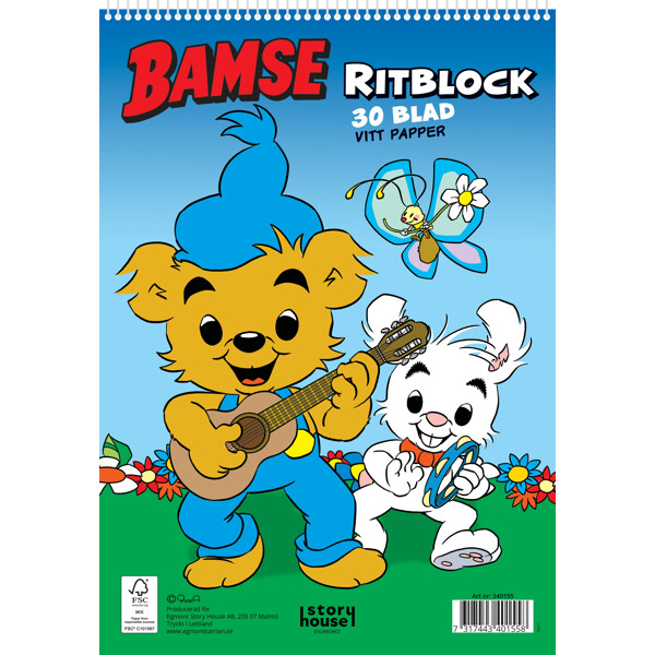 Ritblock Bamse 30 Blad