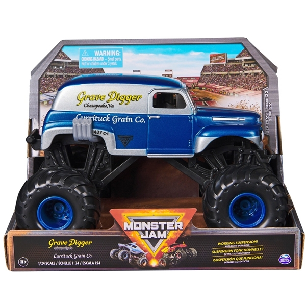 Monster Jam 1:24 Collector Truck Grave Digger Blå